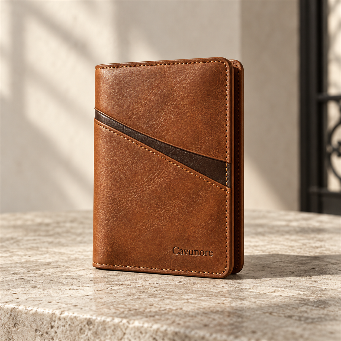 Cavunore Atlas Passport Wallet closed product view